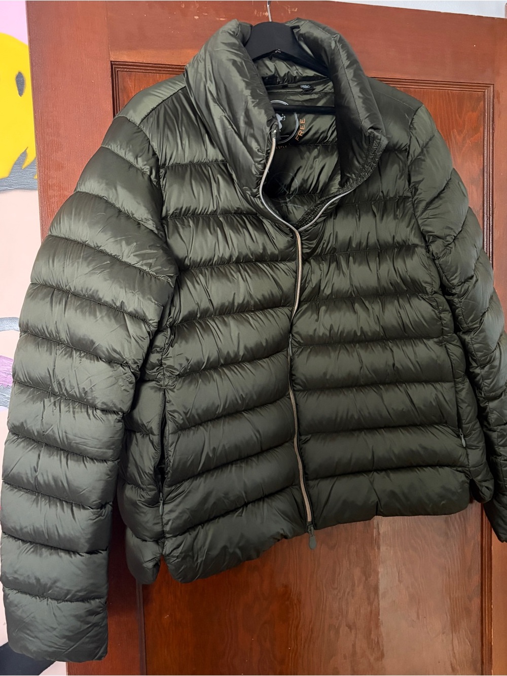 Save the Duck Puffer Jacket in Olive Green